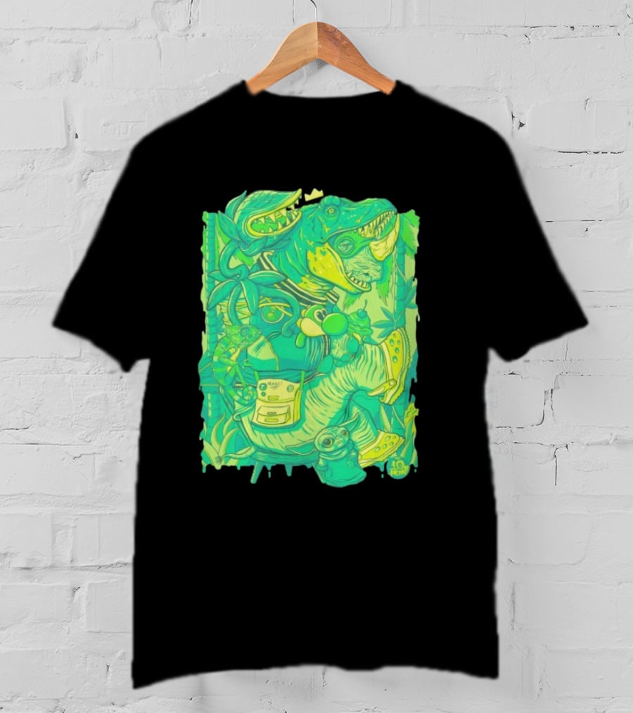 Ten Hundred Green Rhino 10 Hun Adventure T-Shirt