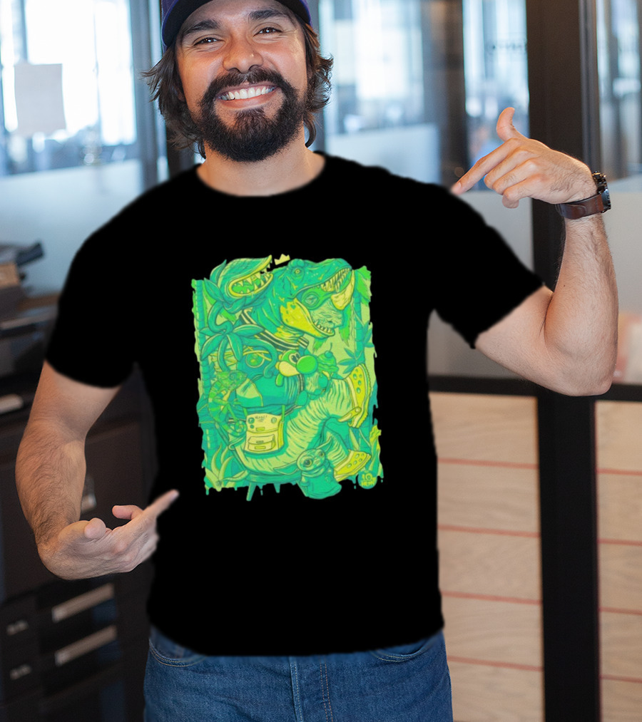 Ten Hundred Green Rhino 10 Hun Adventure T-Shirt