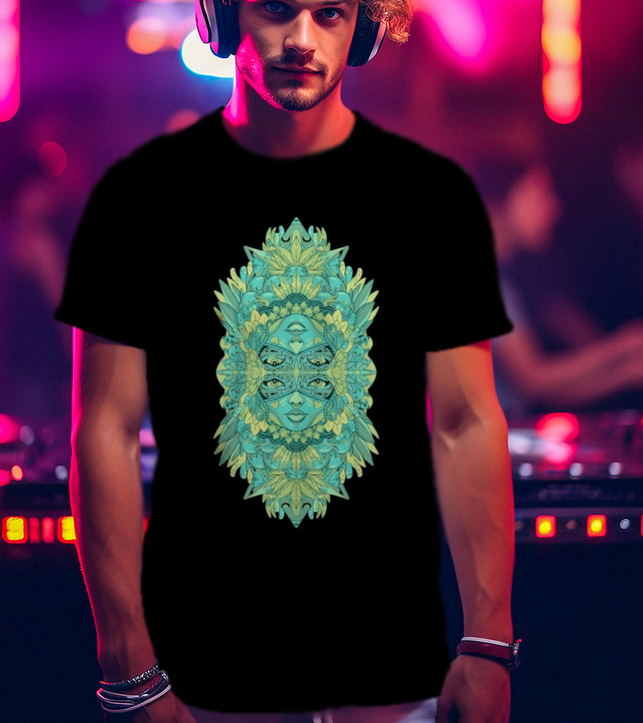 Ten Hundred Reflect Kaleidoscopic Faces Symmetrical Nature T-Shirt