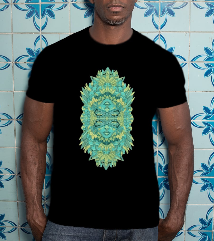 Ten Hundred Reflect Kaleidoscopic Faces Symmetrical Nature T-Shirt