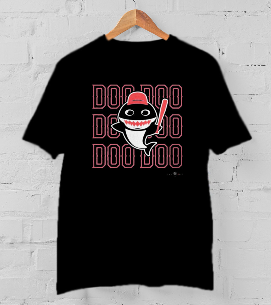 Texas Rangers Baby Shark Doo Doo Baseball Bat And Cap Icon T-Shirt