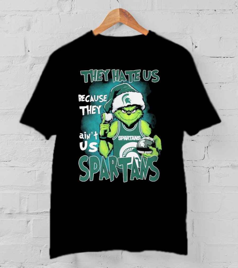 The Grinch They Hate Us Because They Ain’t Us Spartans T-Shirt