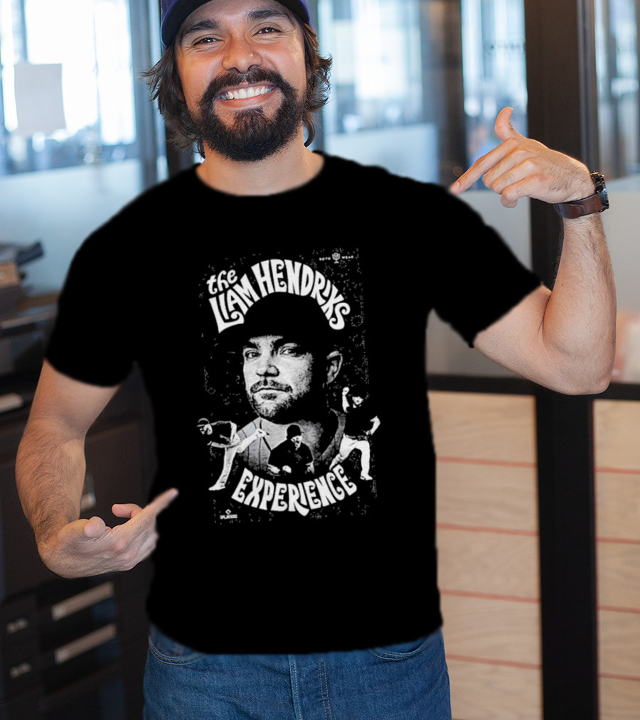 The Liam Hendriks Experience Pitching Action Portrait And Dynamic Text T-Shirt