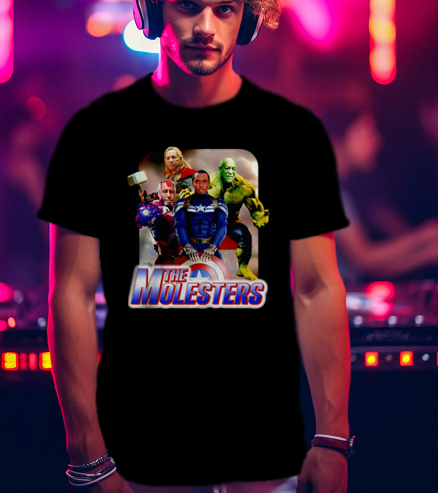 The Molesters Avengers Parody 2025 Captain America Iron Man Thor Hulk T-Shirt