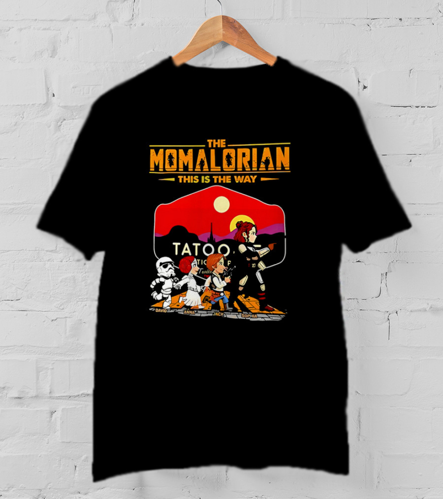 The Momalorian This Is The Way Tatooine Cartoon Adventure T-Shirt