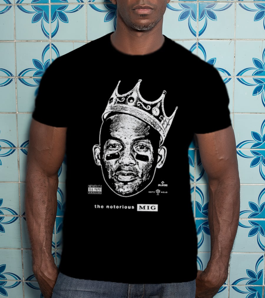 The Notorious Mig Crown Face With Parental Advisory And Labels T-Shirt