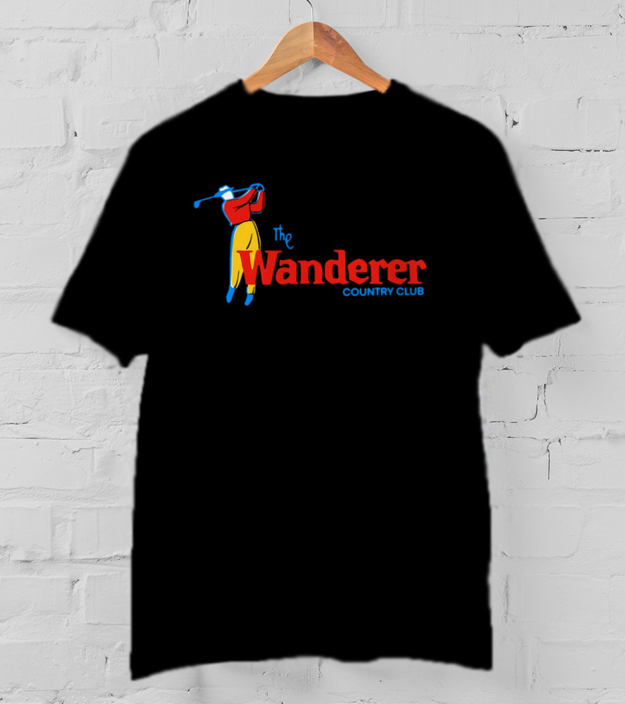 The Wanderer Country Club Golfer Swing Illustration T-Shirt