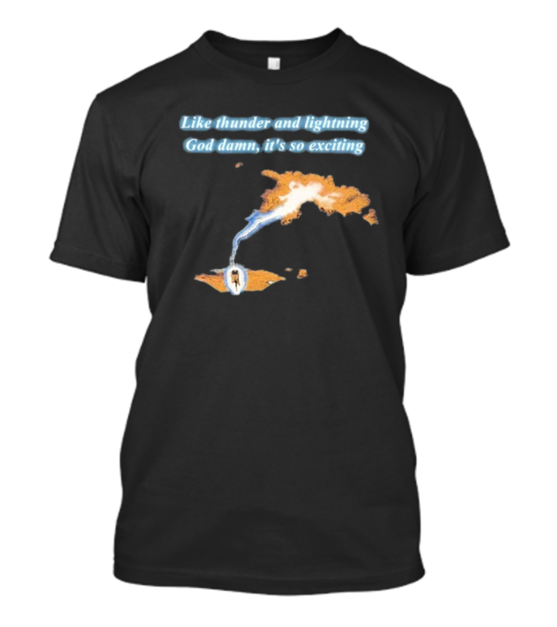 Thin Lizzy Like Thunder And Lightning God Damn It’s So Exciting Iconic Album Reference T-Shirt