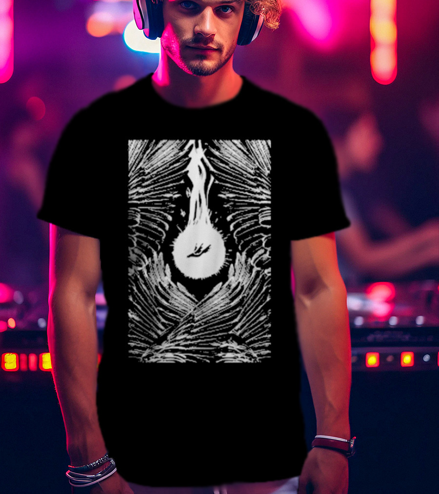 Thursday Mute Neighbor Seraphim Angel Wings And Halo Imagery T-Shirt