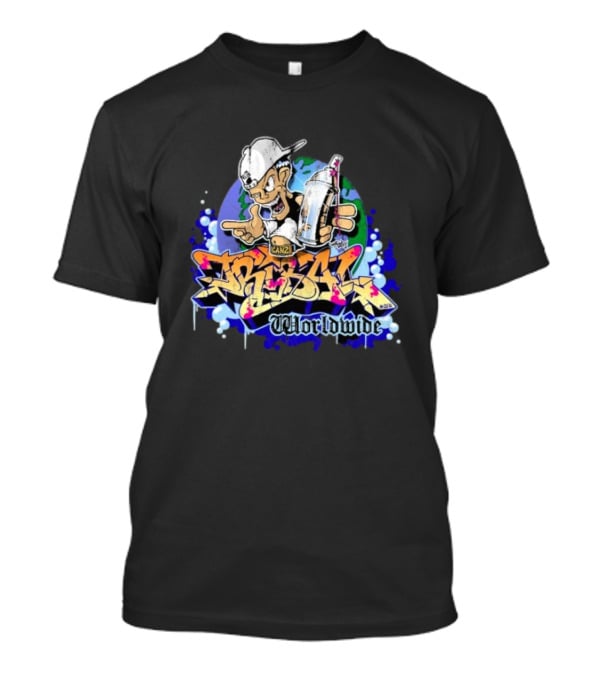 Tribal Gear Can 2 Spray Graffiti Worldwide T-Shirt
