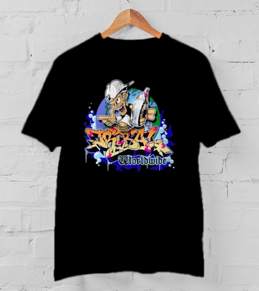 Tribal Gear Can 2 Spray Graffiti Worldwide T-Shirt