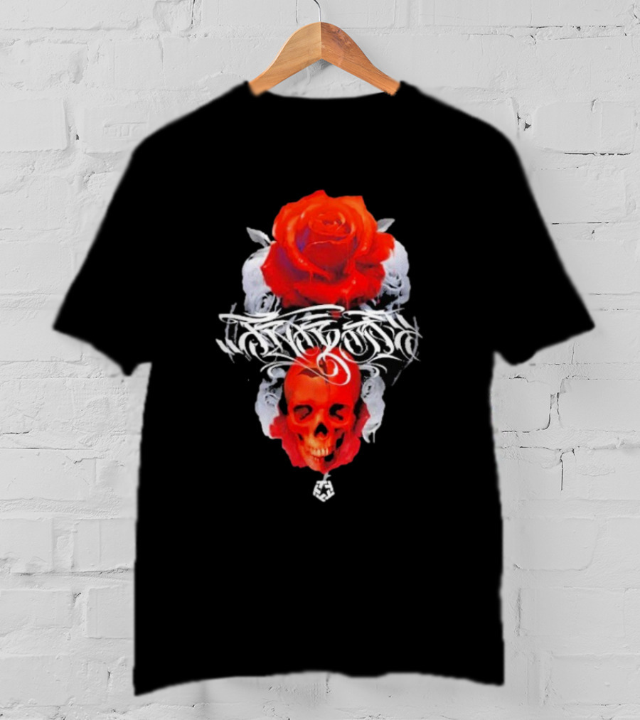 Tribal Gear Huit Rose Skull And Rose Graphic T-Shirt