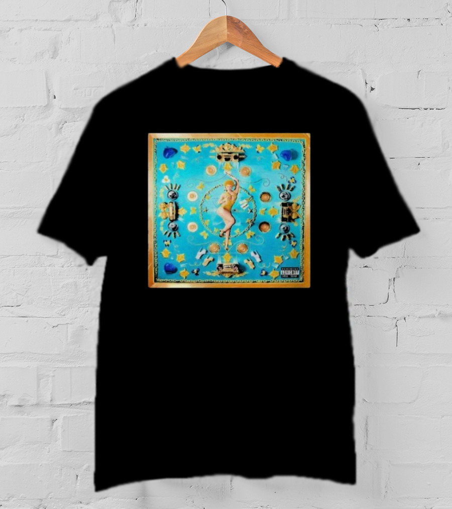 Ice Spice Y2K I'm Just A Girl Vintage Style Pop Art Blue Gold Elements T-Shirt