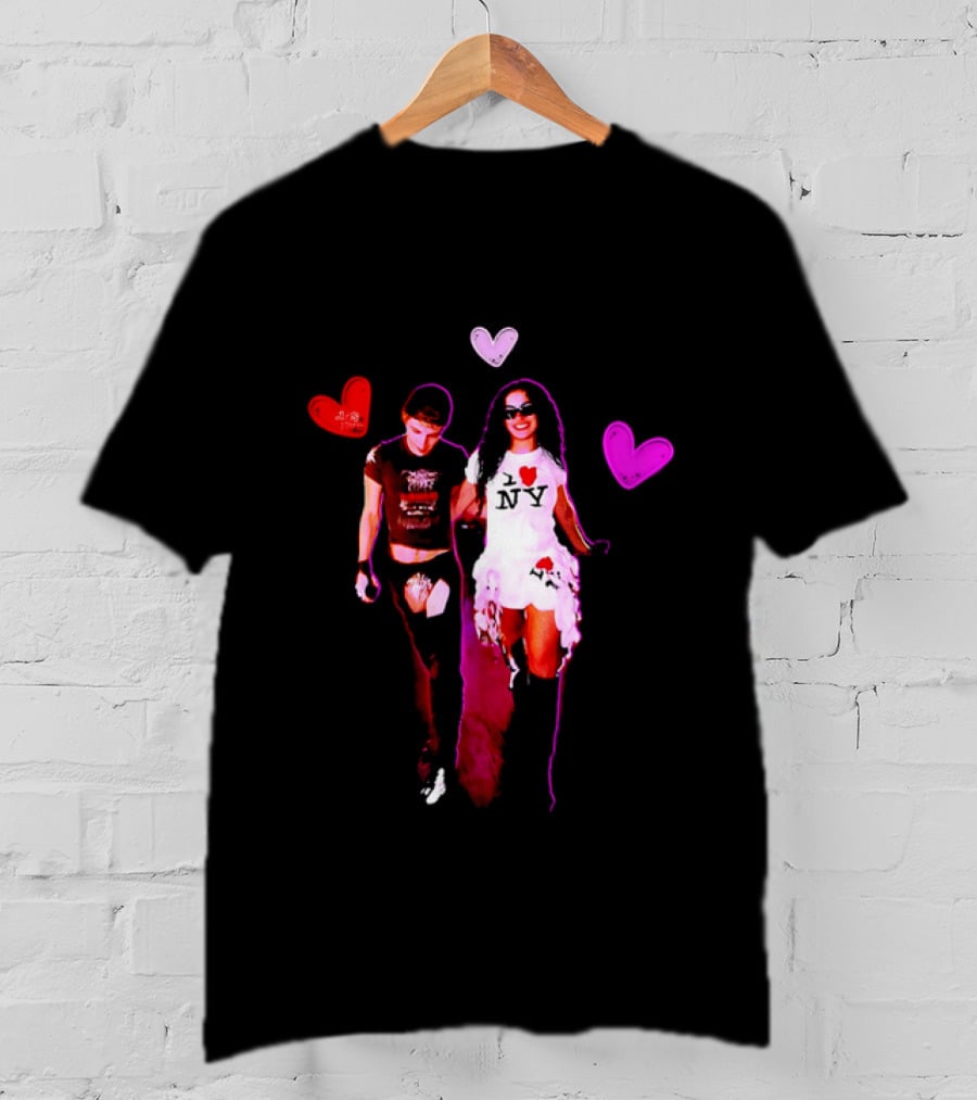Troye Sivan Charli XCX Heart Motif NY Fashion Style T-Shirt