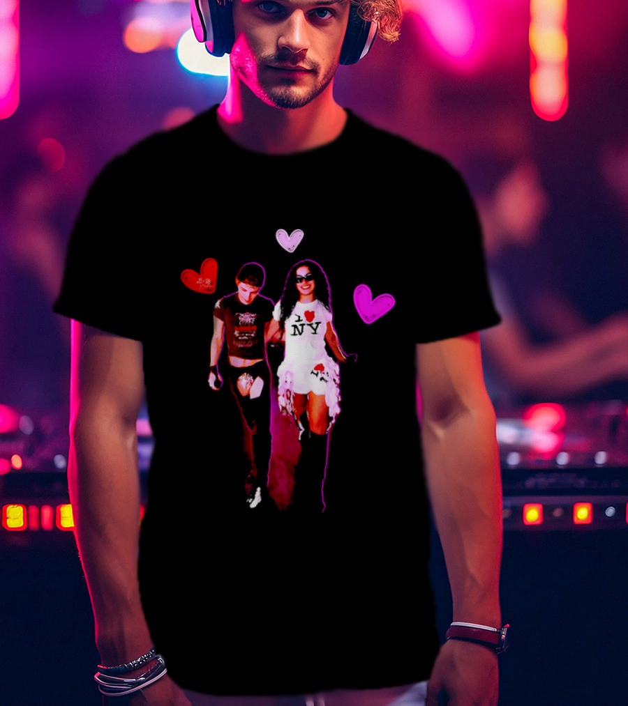 Troye Sivan Charli XCX Heart Motif NY Fashion Style T-Shirt