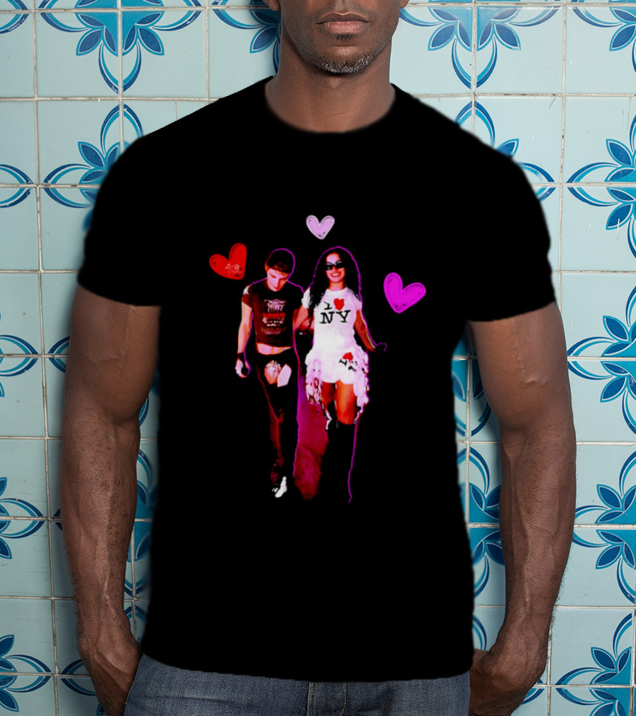 Troye Sivan Charli XCX Heart Motif NY Fashion Style T-Shirt