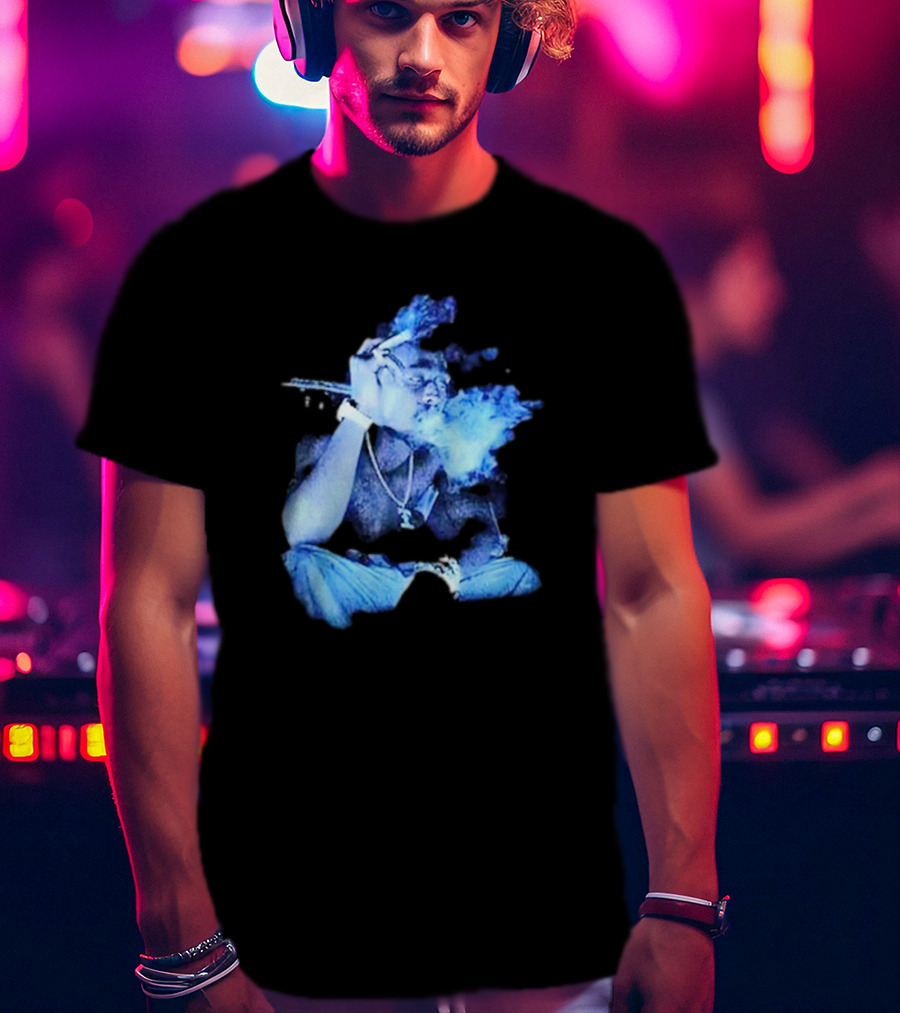 Tupac Shakur 2Pac Remember Me Smoke Album Cover Imagery T-Shirt