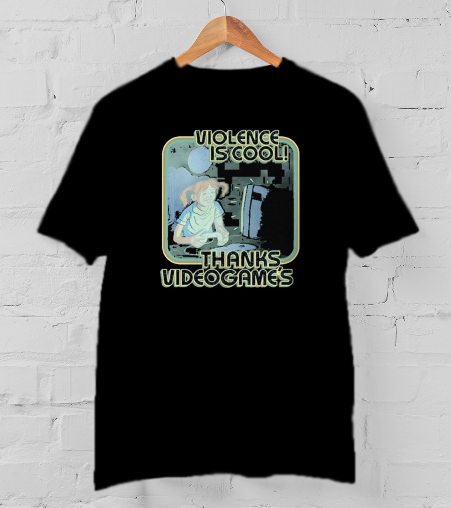Violence Is Cool Thanks Videogame's Retro Gamer Moonlight Adventure T-Shirt