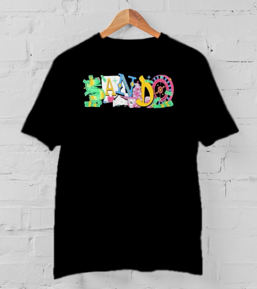 Vegas Matt Sando Casino Theme Money Roulette And Dice T-Shirt