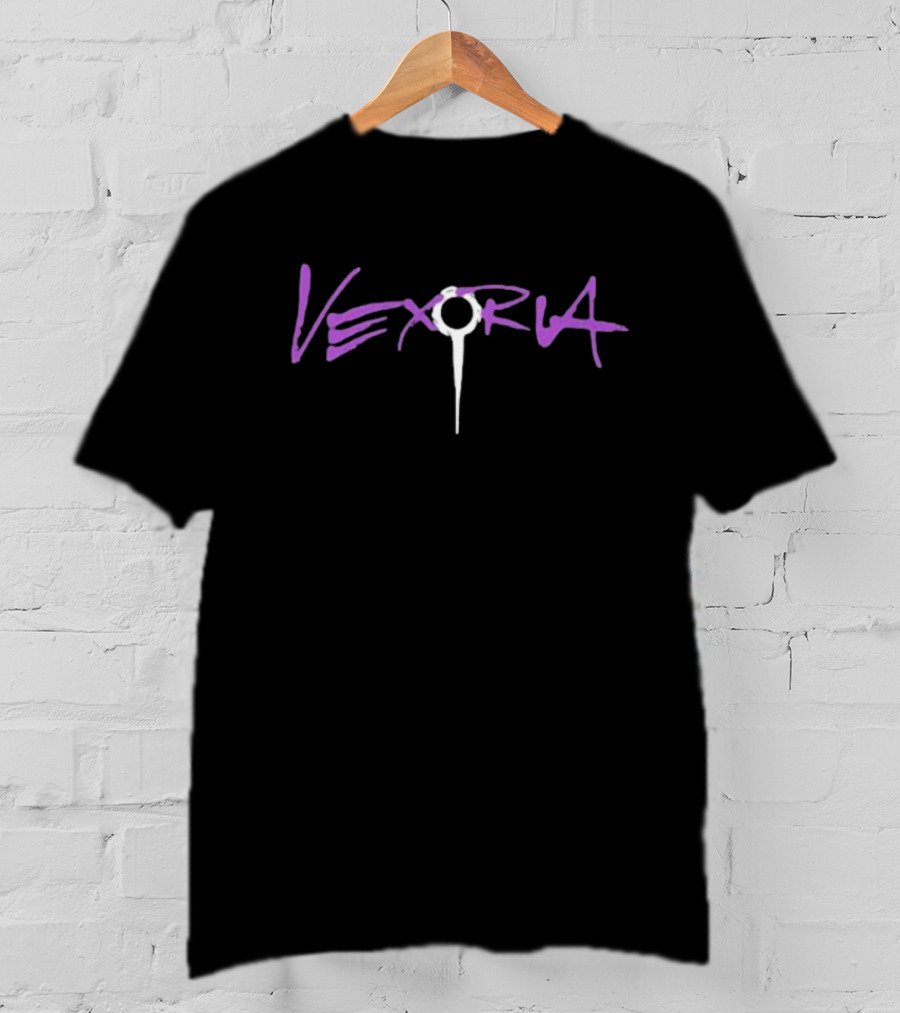 Vexoria Purple Graffiti Text With Key Symbol T-Shirt