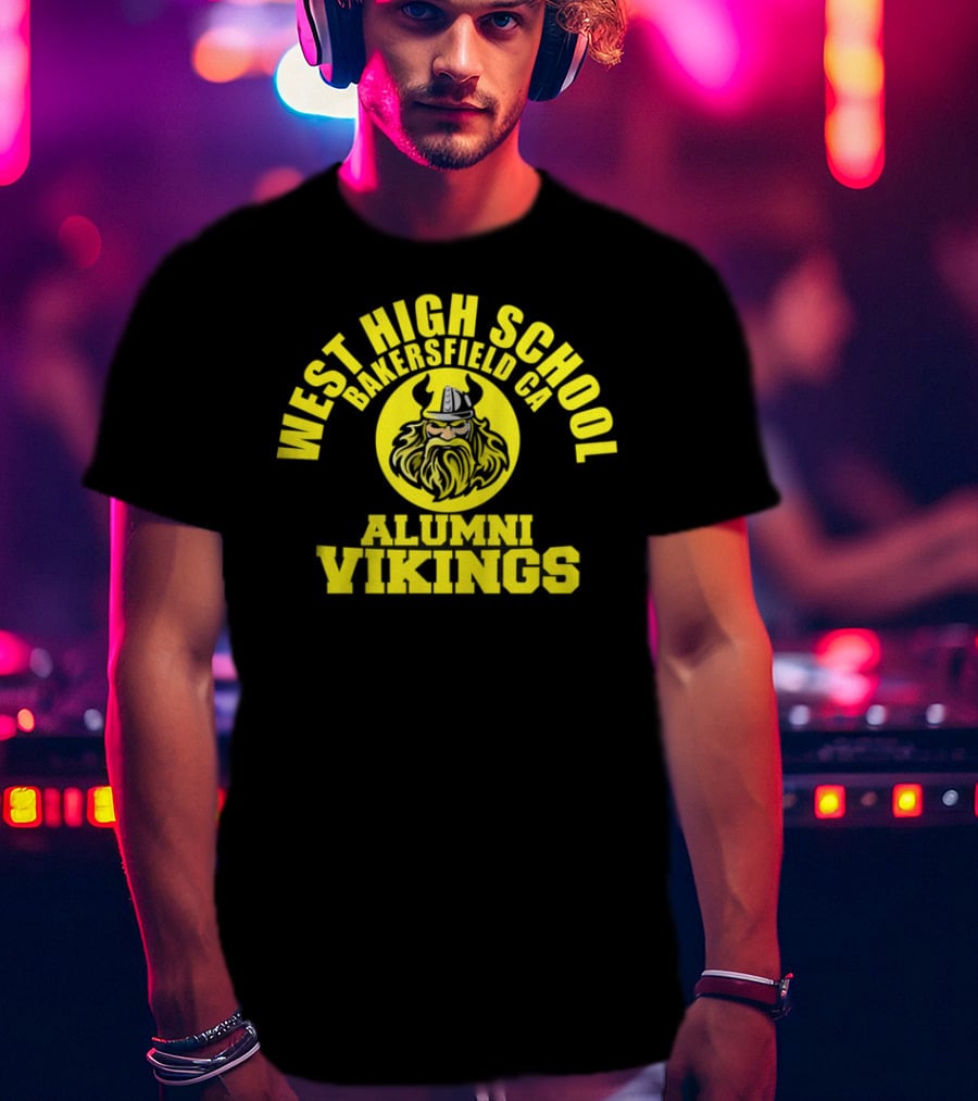 West High School Bakersfield CA Alumni Vikings T-Shirt