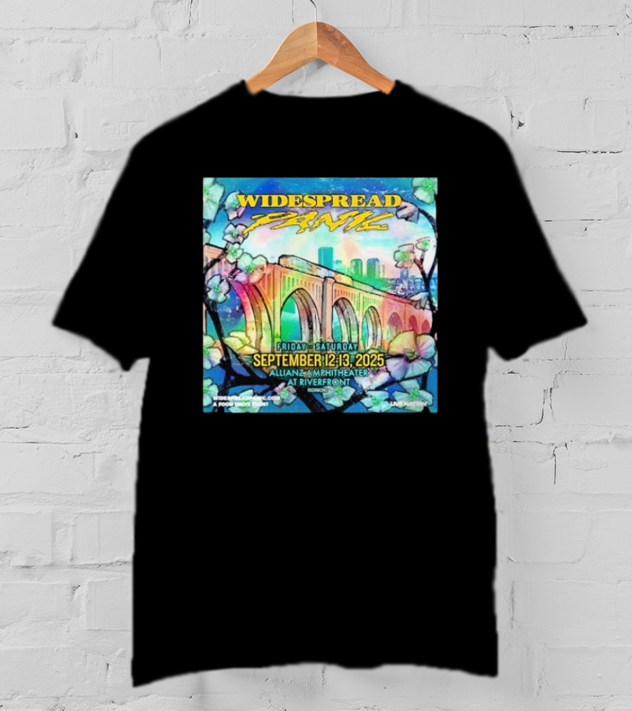 Widespread Panic Show At Allianz Amphitheater In Riverfront Richmond VA On September 12-13 2025 T-Shirt