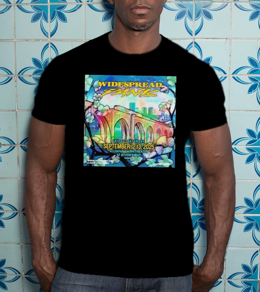 Widespread Panic Show At Allianz Amphitheater In Riverfront Richmond VA On September 12-13 2025 T-Shirt