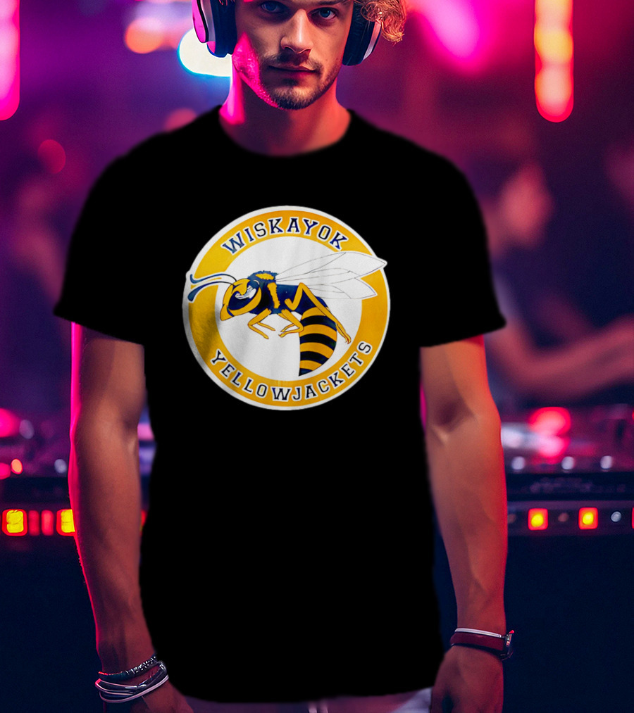 Wiskayok Yellowjackets Buzzing Insect Emblem T-Shirt