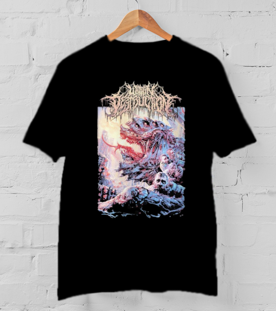 Within Destruction Deathwish Monster Art With Gory Details T-Shirt