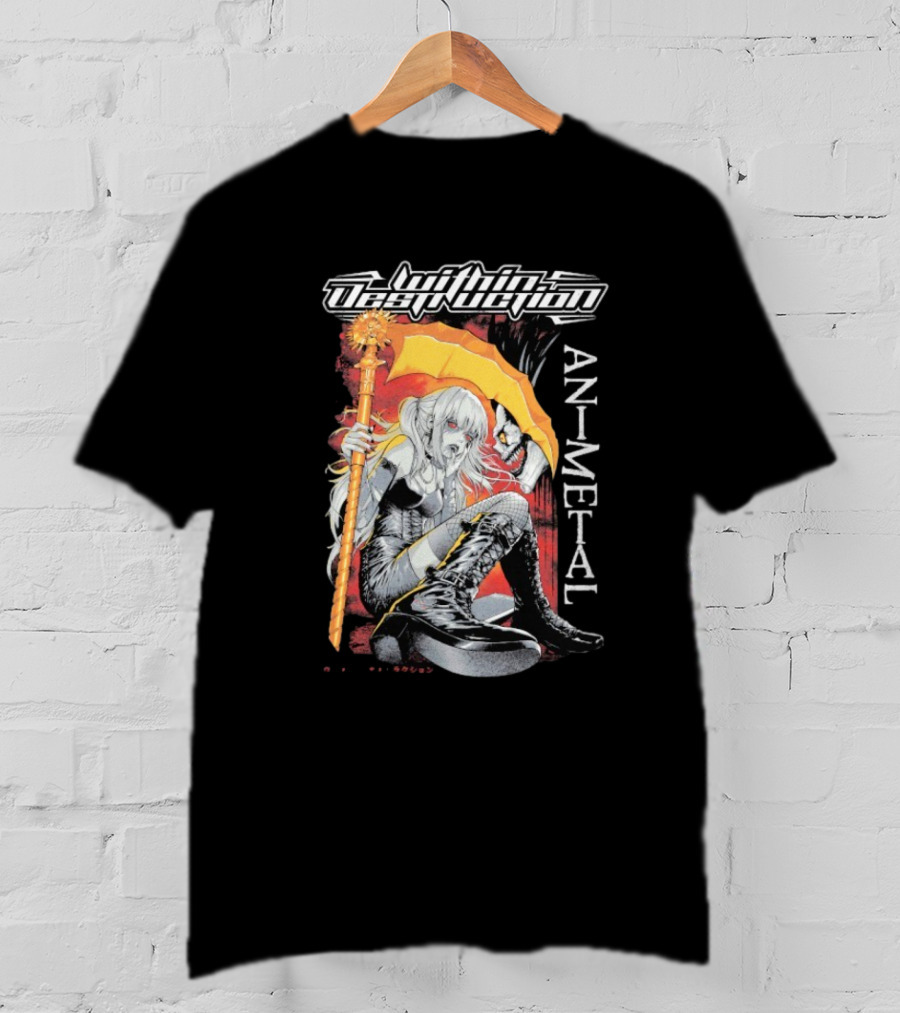 Within Destruction Misa Animetal Ryuk Death Note Anime Crossover T-Shirt