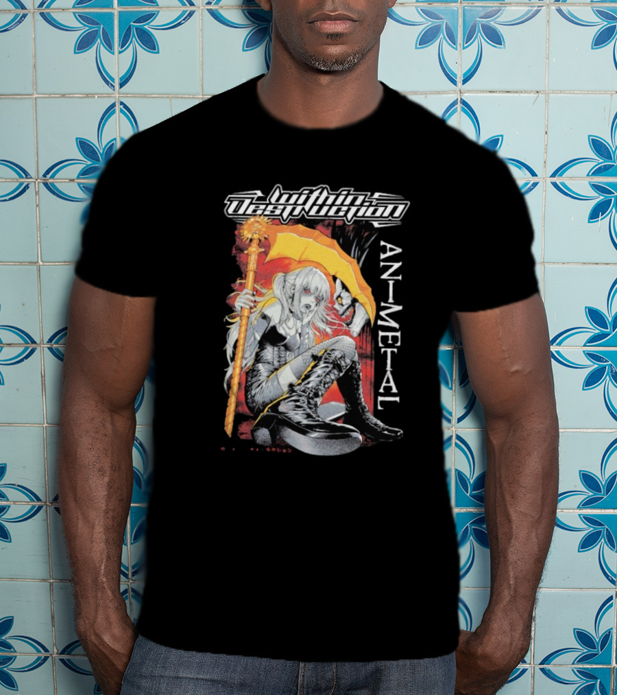 Within Destruction Misa Animetal Ryuk Death Note Anime Crossover T-Shirt