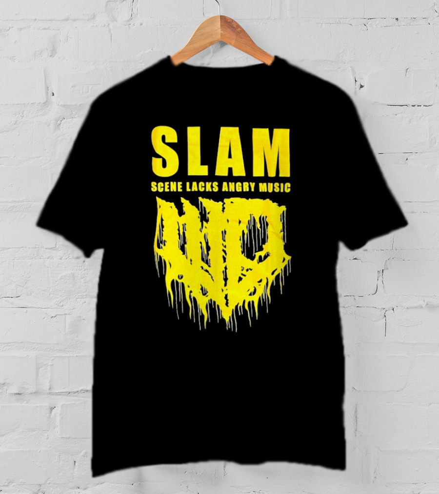 Slam Scene Lacks Angry Music Dripping Graphic T-Shirt