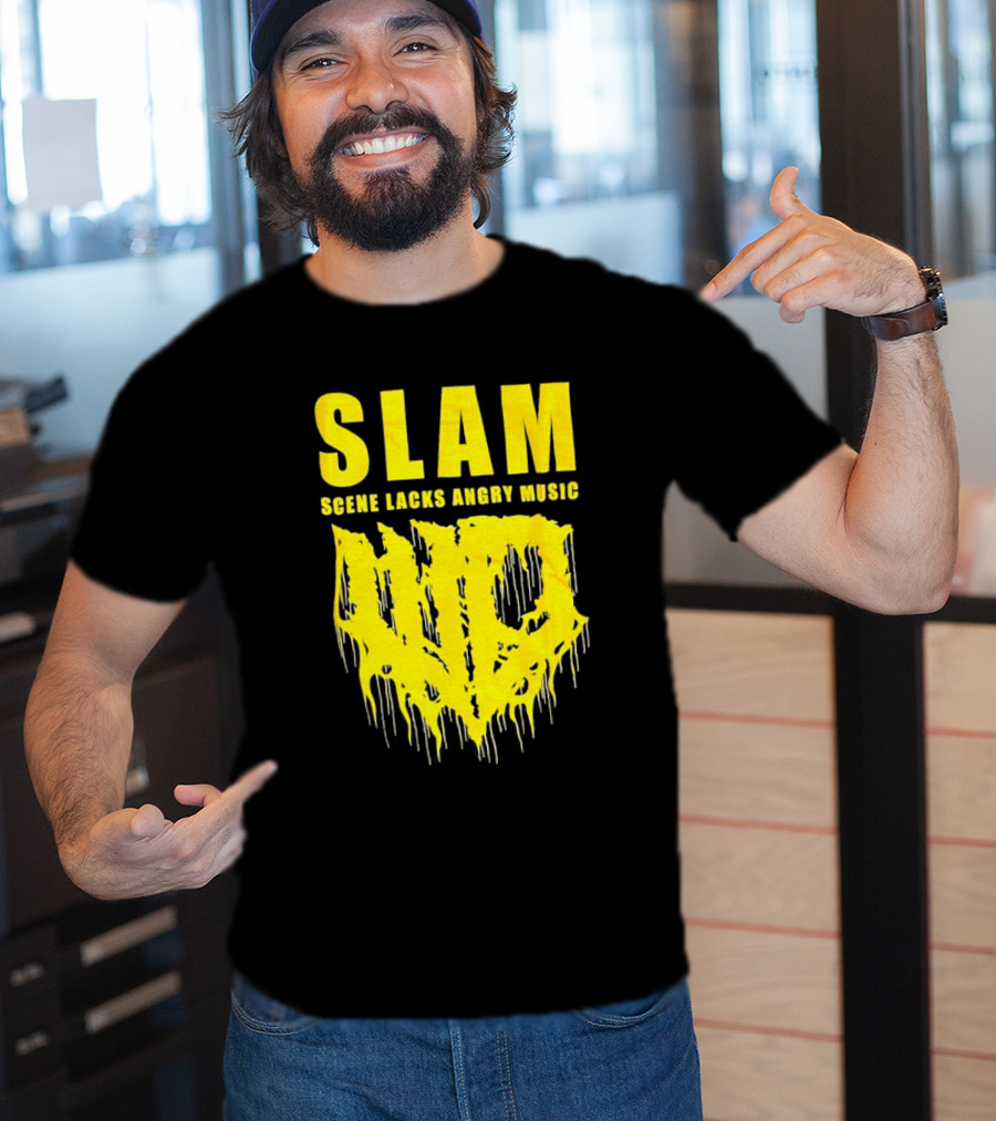 Slam Scene Lacks Angry Music Dripping Graphic T-Shirt
