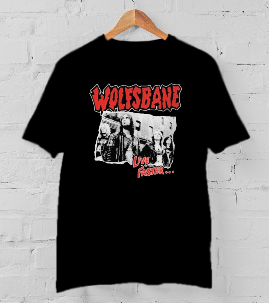Wolfsbane Live Faster I Was There Photo Collage T-Shirt