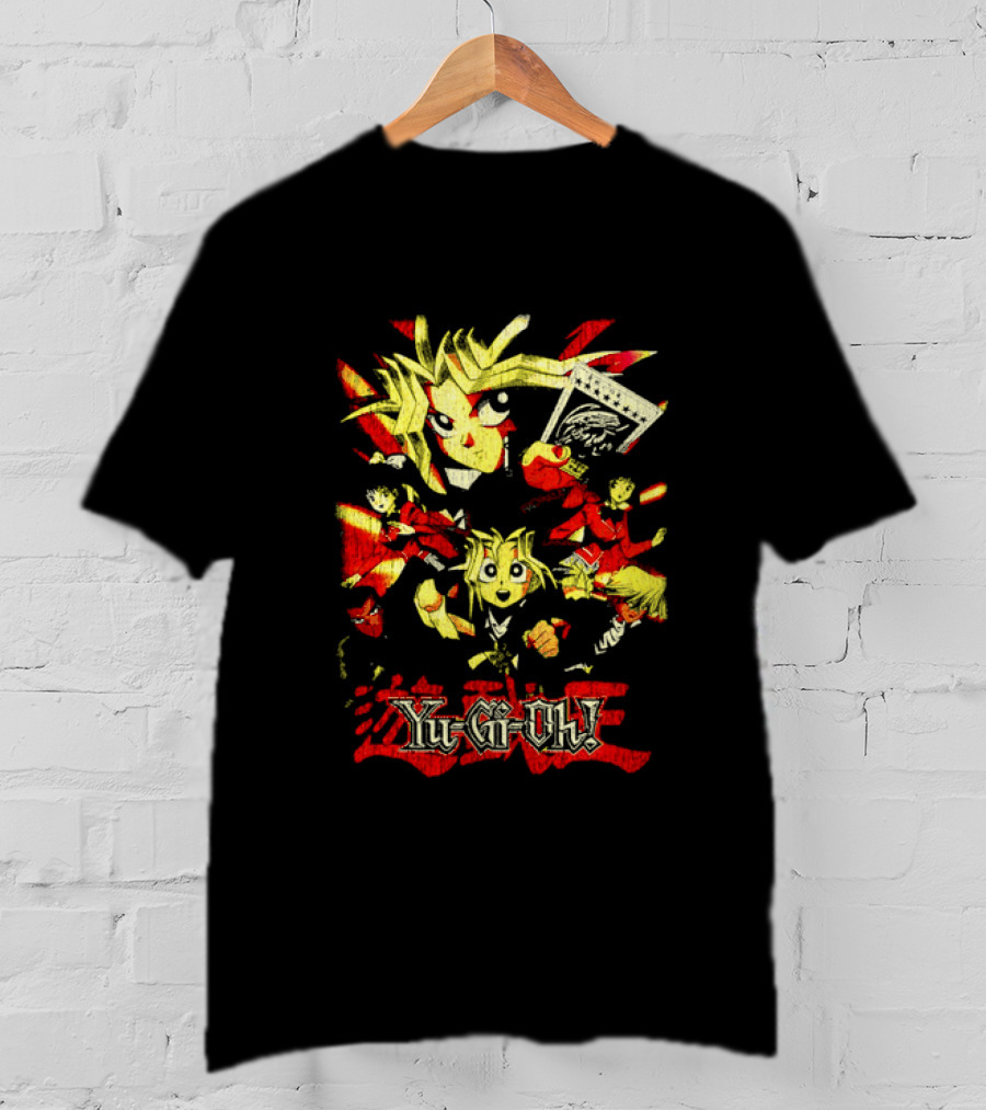 Yu-Gi-Oh! Retro Characters Collage Vibrant Art Style T-Shirt