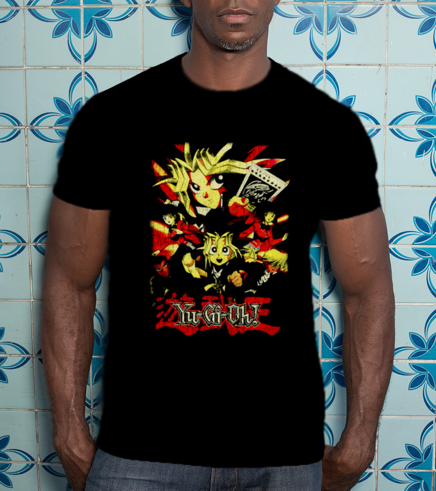 Yu-Gi-Oh! Retro Characters Collage Vibrant Art Style T-Shirt
