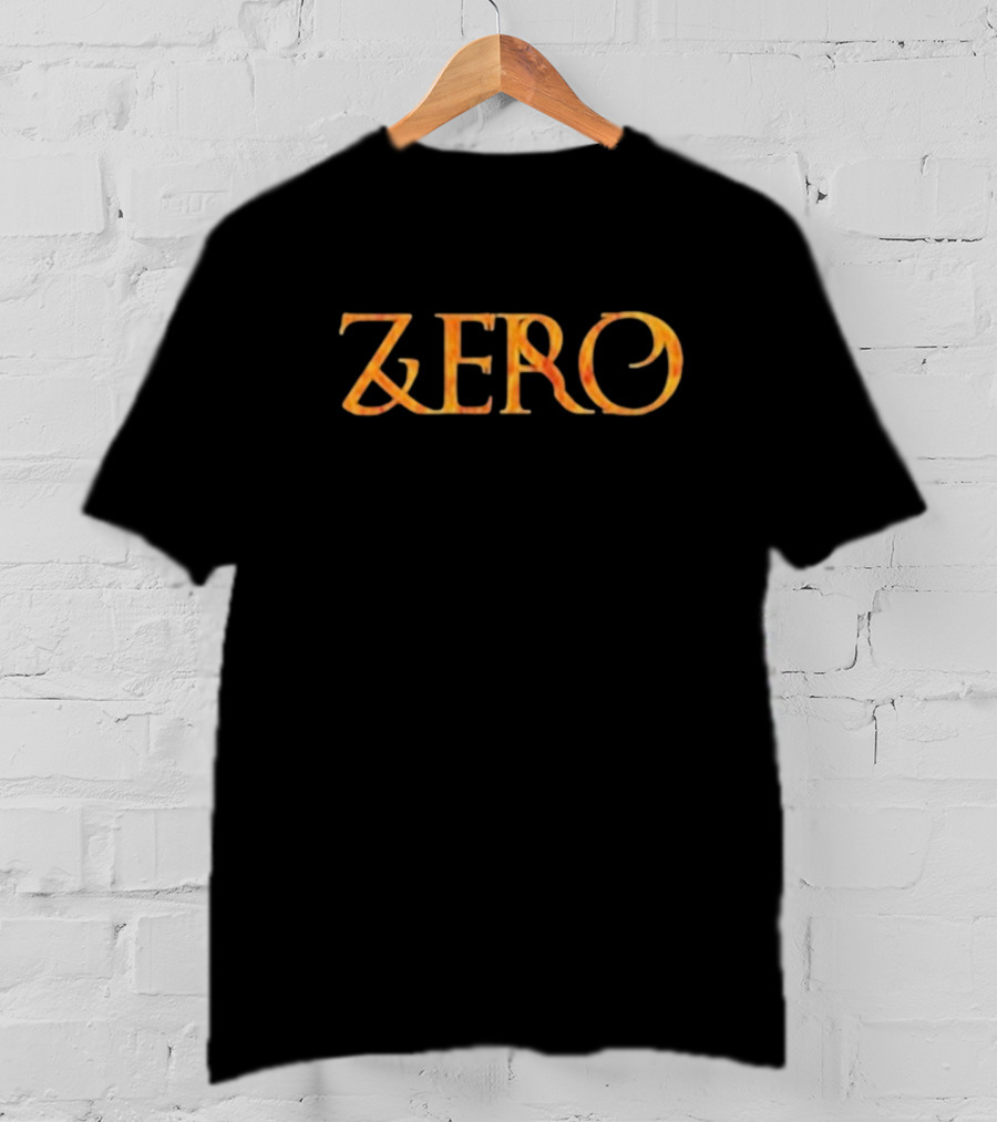 Zero Dying To Live Fiery Lettering T-Shirt