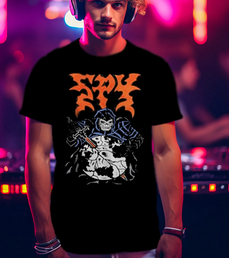 Spy DRKMTTR Apr 3 2025 Nashville TN Knife-Wielding Knight Graphic T-Shirt
