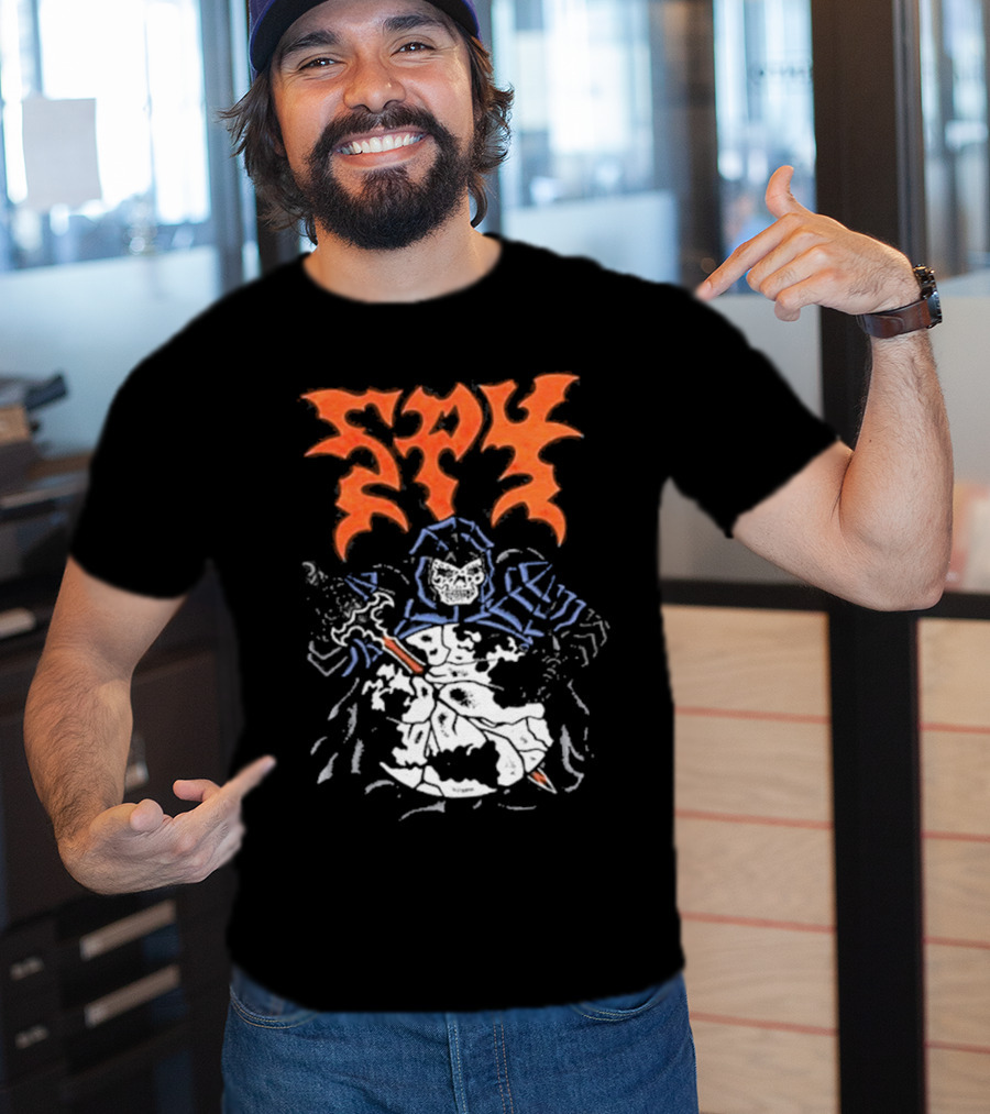 Spy DRKMTTR Apr 3 2025 Nashville TN Knife-Wielding Knight Graphic T-Shirt
