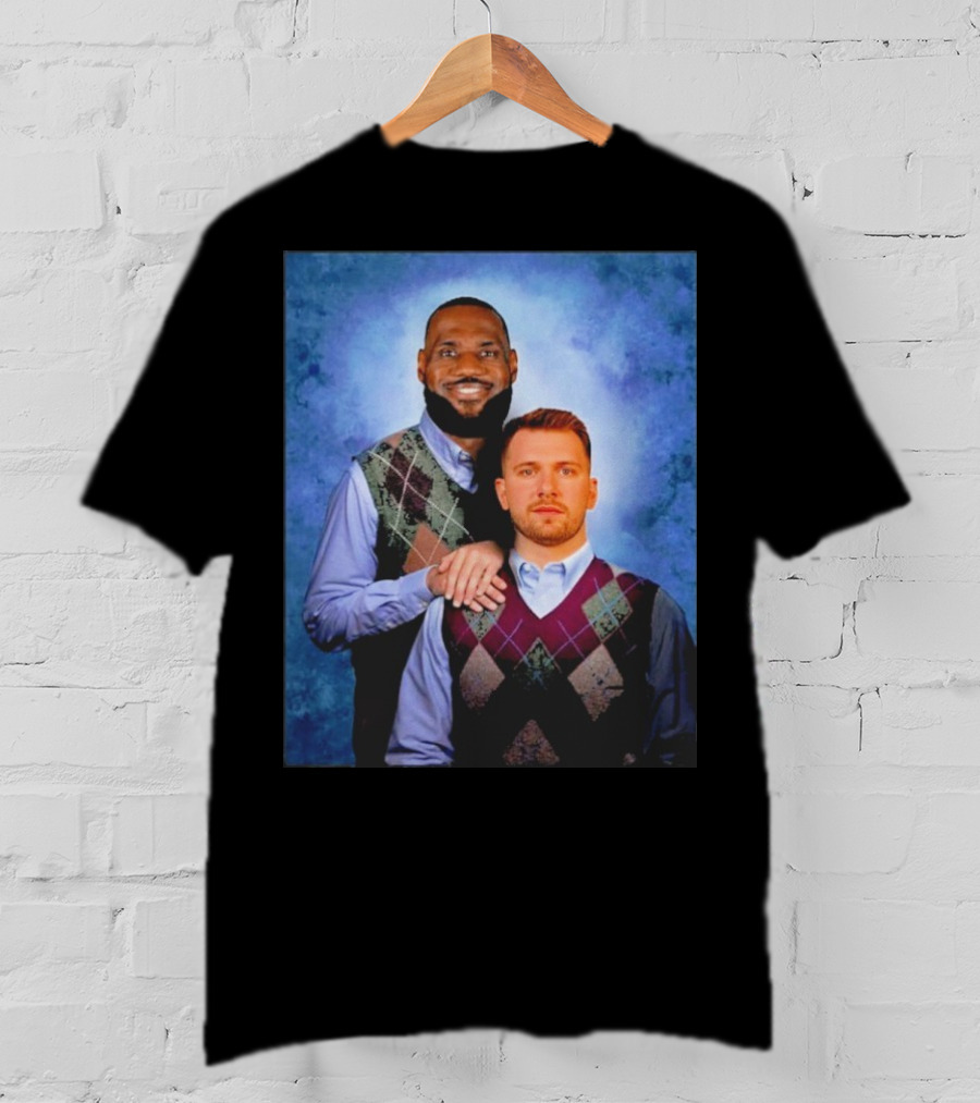 Step Brothers Luka Doncic Lebron James Argyle Sweater Duo T-Shirt
