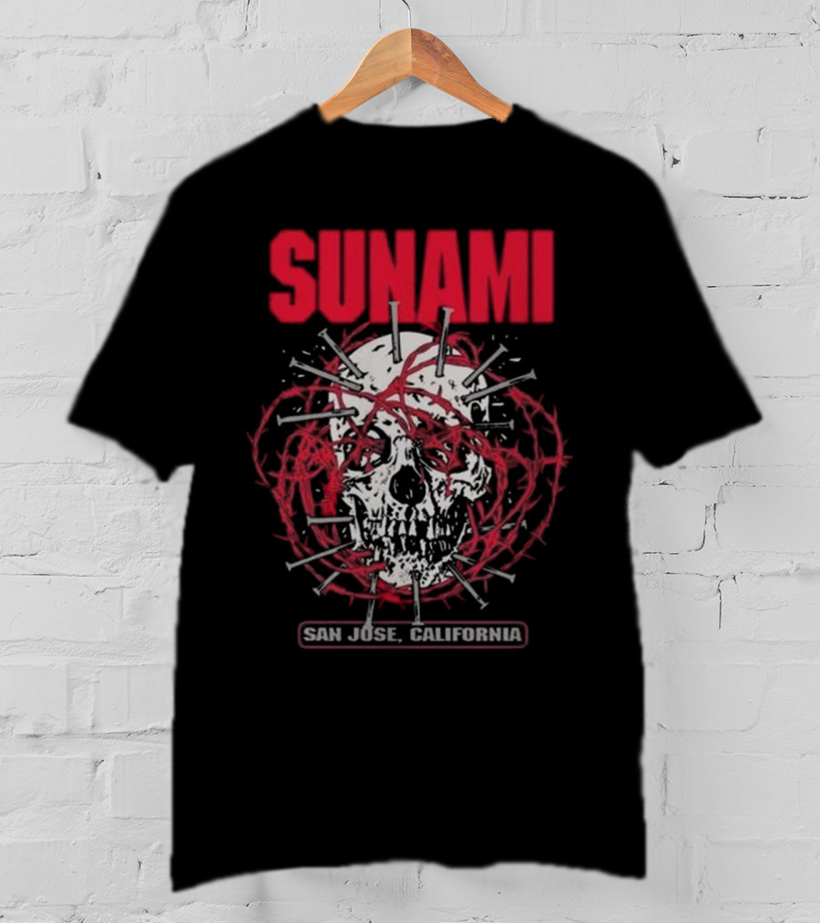 Sunami Skull San Jose California T-Shirt