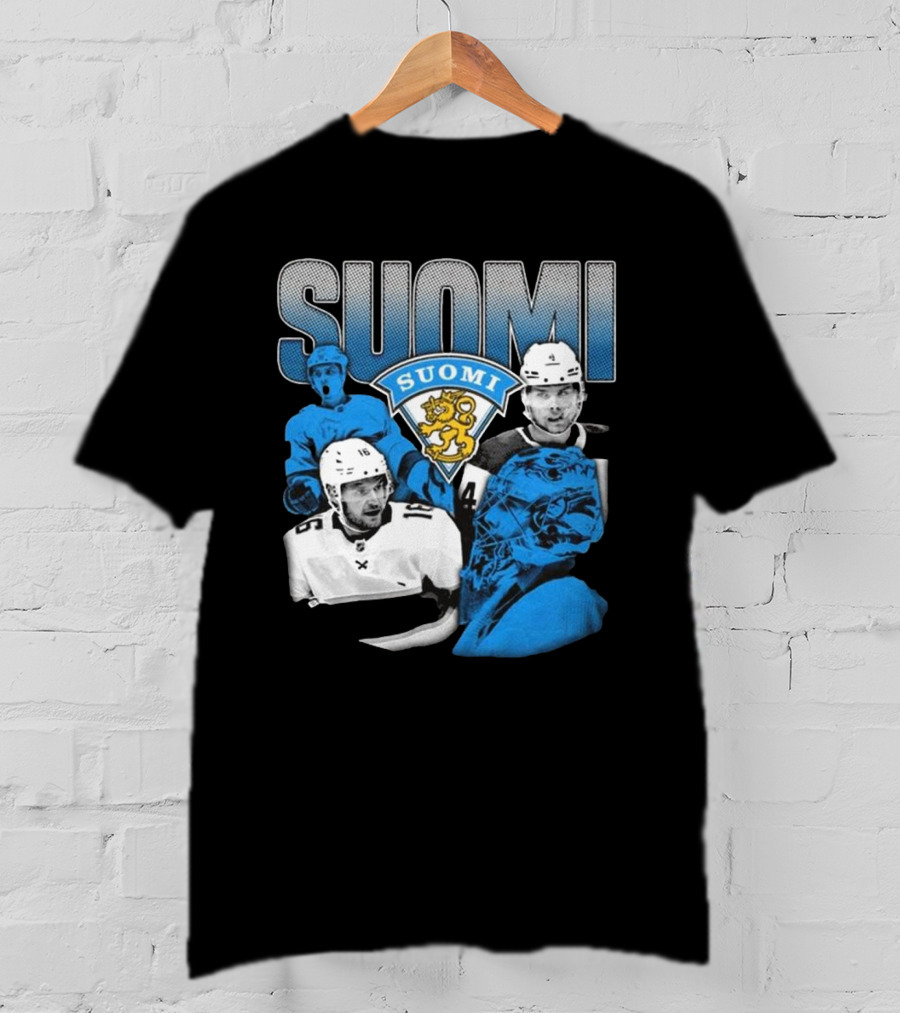 Suomi 4 Nations Team Finland Ice Hockey Players T-Shirt