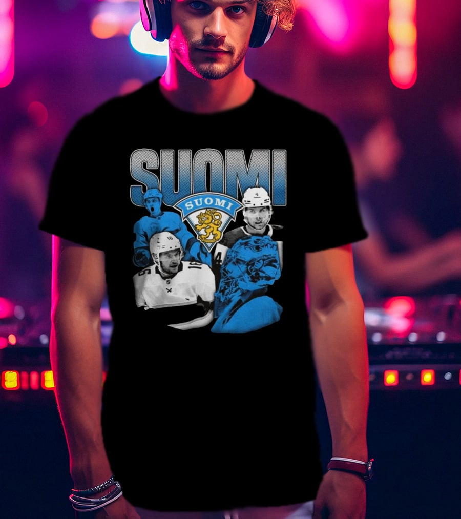 Suomi 4 Nations Team Finland Ice Hockey Players T-Shirt