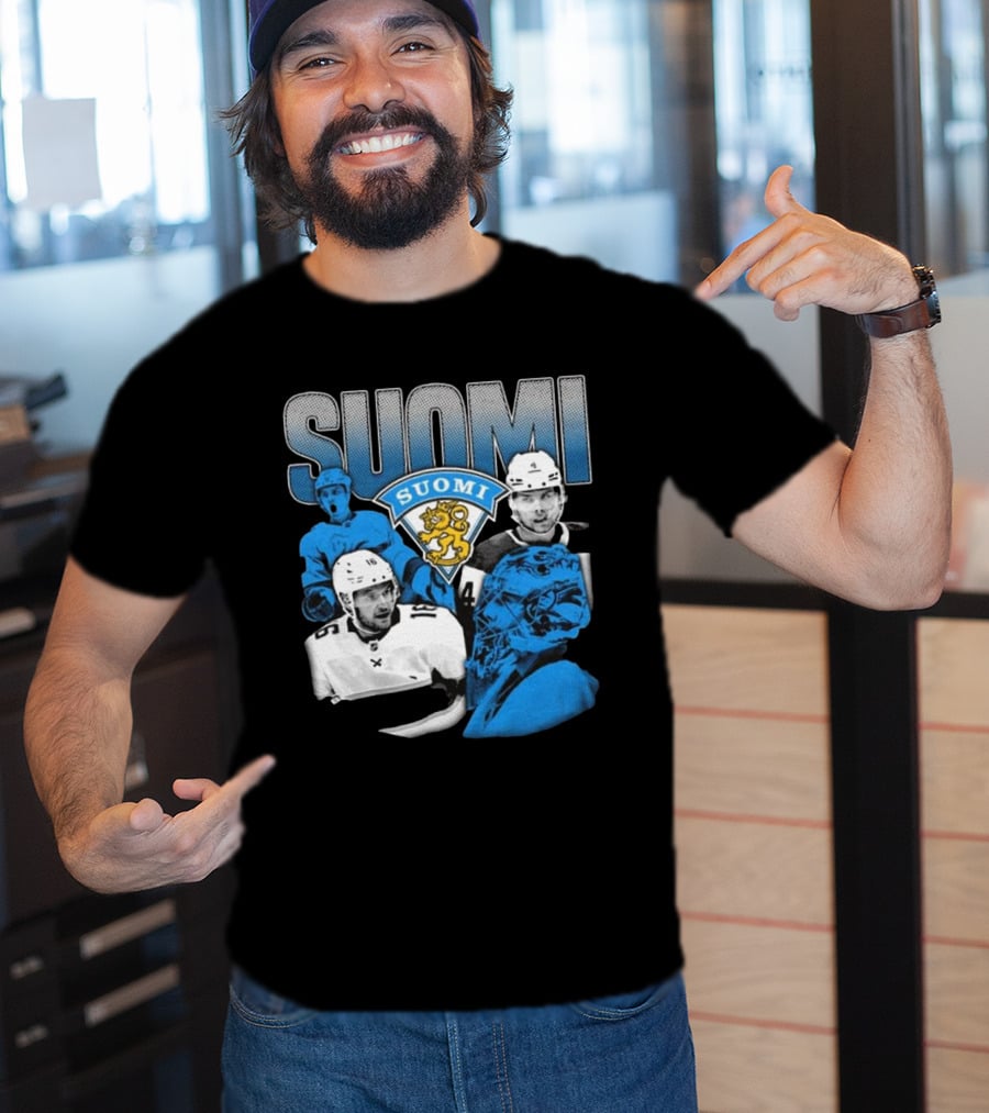 Suomi 4 Nations Team Finland Ice Hockey Players T-Shirt