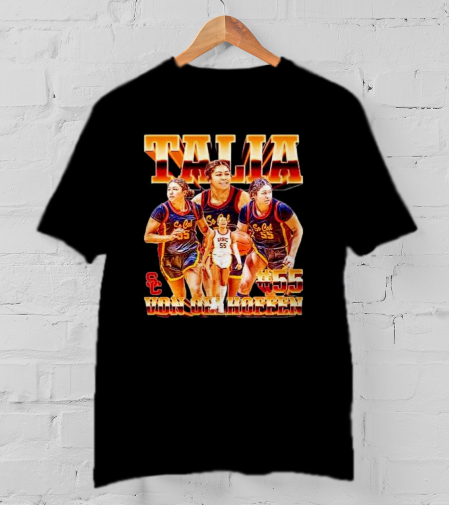 Talia Von Oelhoffen USC Trojans #55 Vintage Player Collage Sc Cal T-Shirt