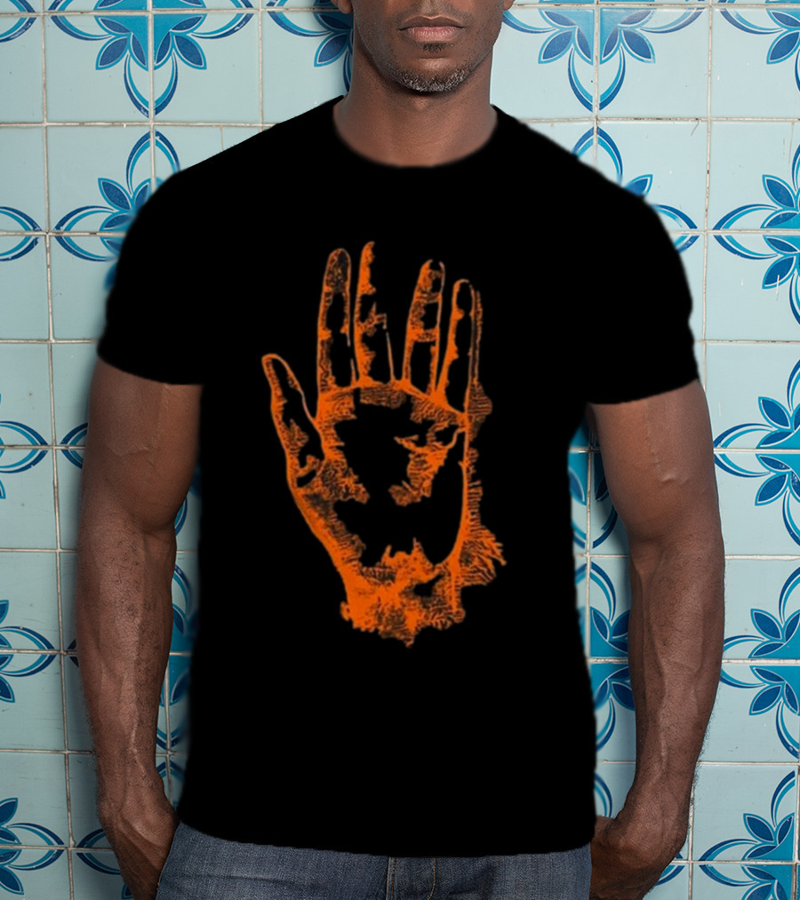 Tamino Sanctuary Handprint Symbol Burning Orange T-Shirt