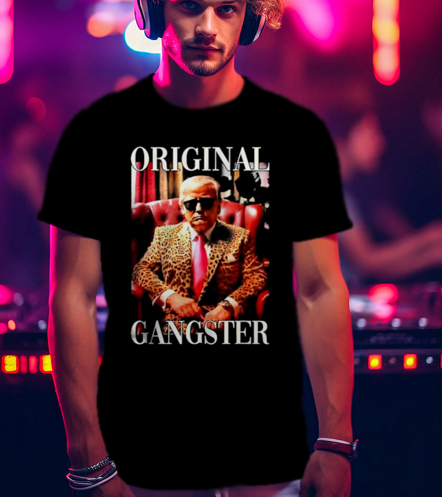 Tammie McDonald Original Gangster Leopard Suit And Sunglasses T-Shirt