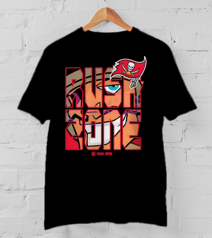 Tampa Bay Buccaneers Rush Zone Cartoon NFL T-Shirt