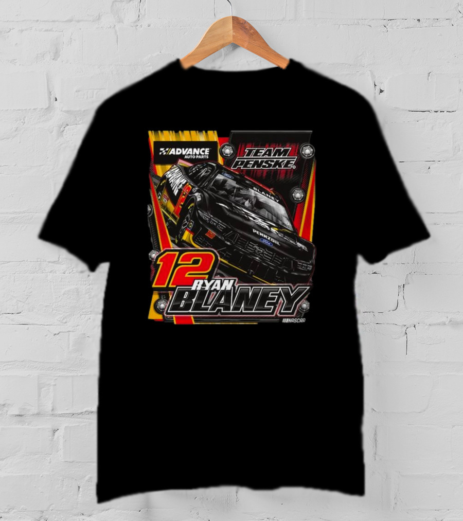 Advance Auto Parts Team Penske Ryan Blaney 12 NASCAR T-Shirt