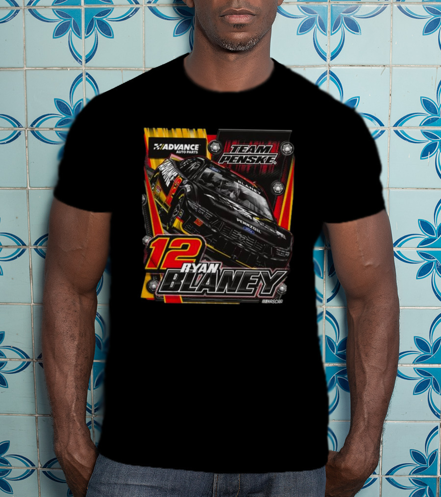 Advance Auto Parts Team Penske Ryan Blaney 12 NASCAR T-Shirt